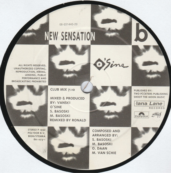 O'Sine : New Sensation (12")
