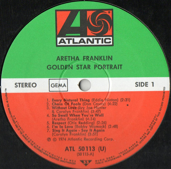 Aretha Franklin : Golden Star Portrait (LP, Comp)