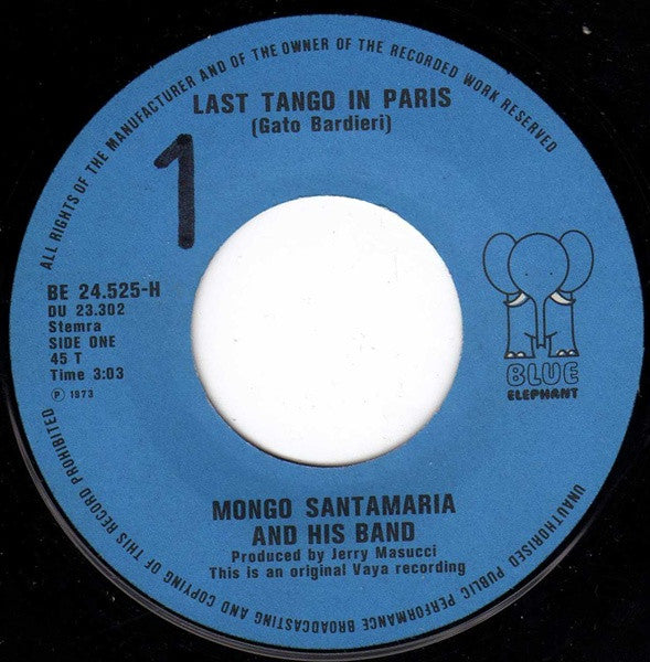 Mongo Santamaria And His Band : Last Tango In Paris (7", Single)
