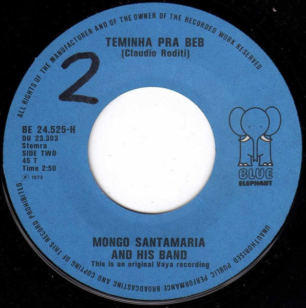 Mongo Santamaria And His Band : Last Tango In Paris (7", Single)