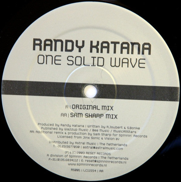 Randy Katana : One Solid Wave (12")