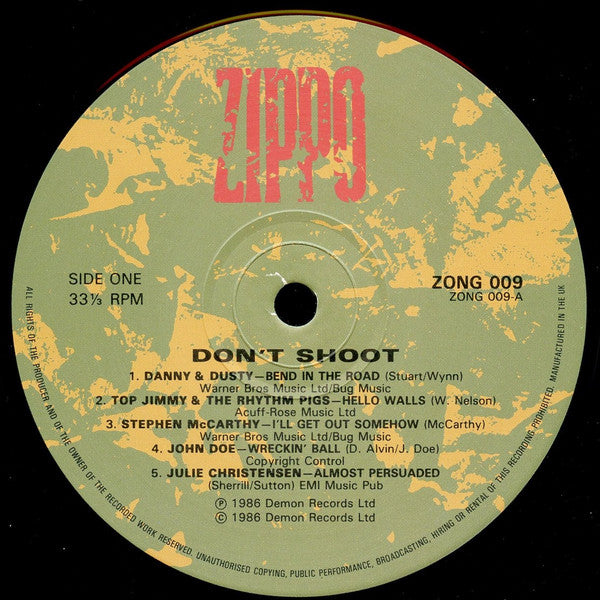 Various : Don't Shoot (LP, Comp)