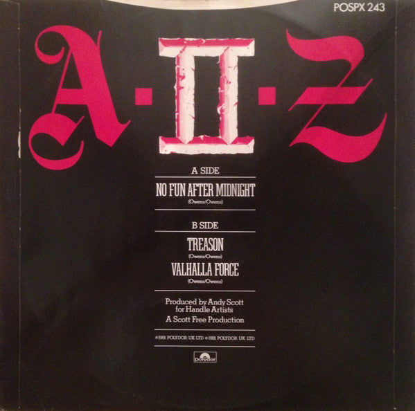 A-II-Z* : No Fun After Midnight (12", Red)