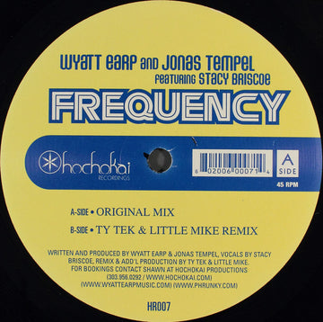 Wyatt Earp And Jonas Tempel* : Frequency (12")