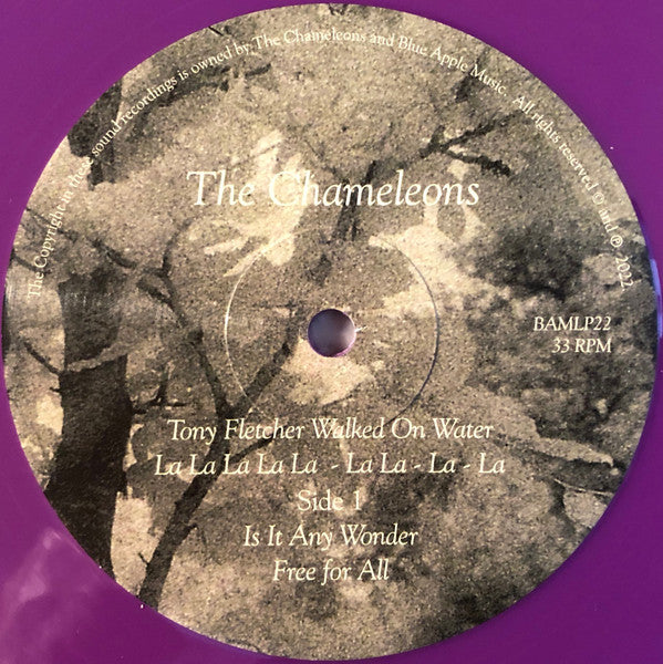 The Chameleons : Tony Fletcher Walked On Water La La La La La - La La - La - La (12", EP, RE, RM, Pur)