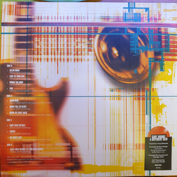 Gary Moore : A Different Beat (2xLP, Album, RE, Ora)