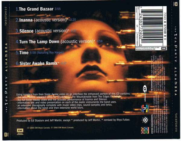 The Tea Party : Alhambra (CD, EP, Enh)