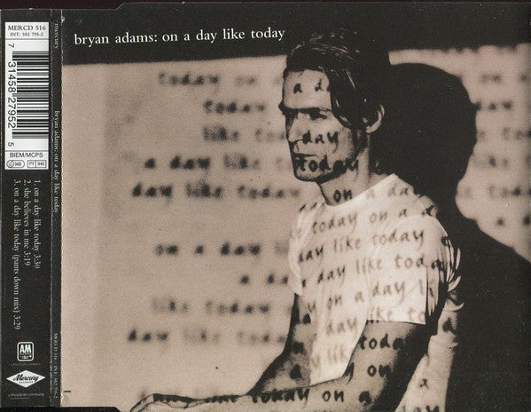 Bryan Adams : On A Day Like Today (CD, Single, CD1)