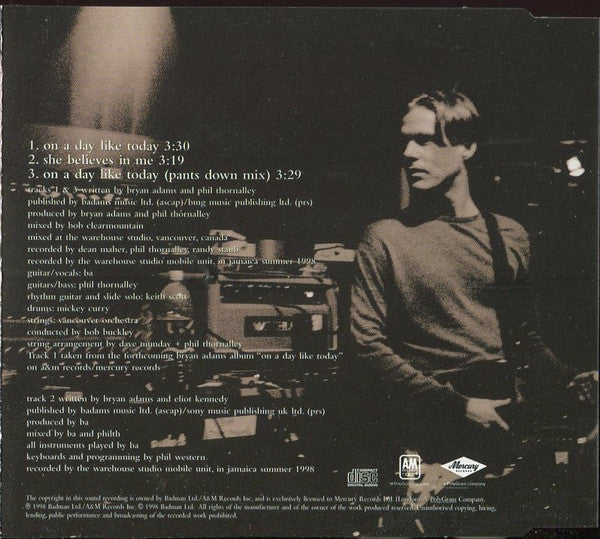 Bryan Adams : On A Day Like Today (CD, Single, CD1)
