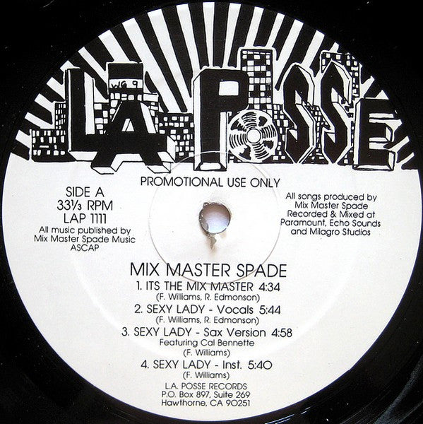 Mix Master Spade* : It's The Mix Master (12", Promo)