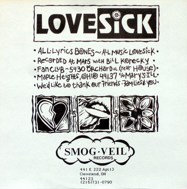 Lovesick (2) : Disappear / Broken Glass (7", Cle)