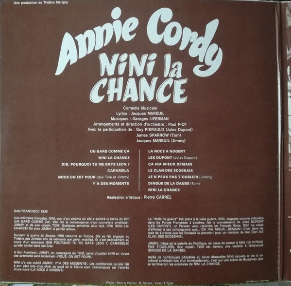 Annie Cordy : Nini La Chance (LP, Album)