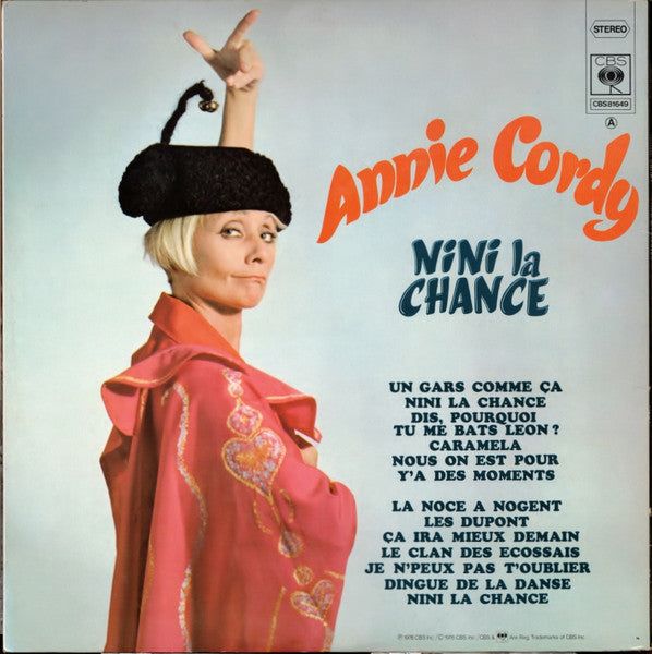 Annie Cordy : Nini La Chance (LP, Album)