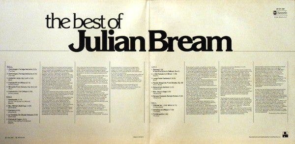 Julian Bream : The Best Of Julian Bream (2xLP, Comp)