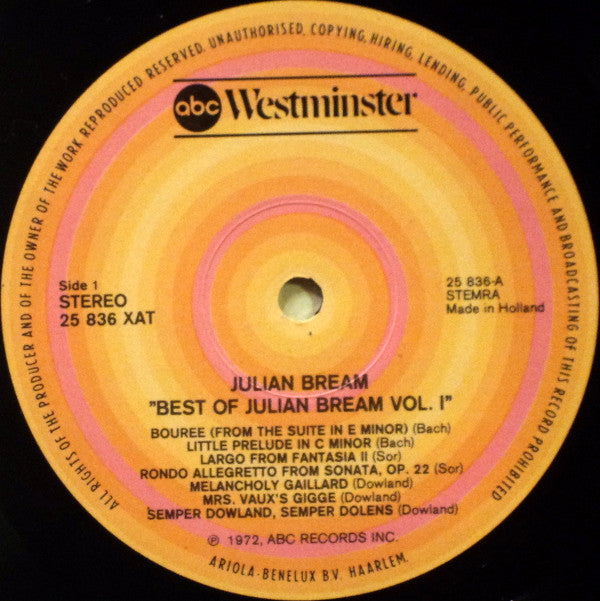 Julian Bream : The Best Of Julian Bream (2xLP, Comp)