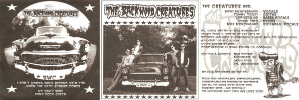 Backwood Creatures : I Don't Wanna Hang Around With You (7", EP)