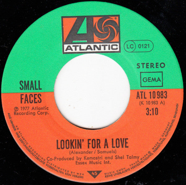 Small Faces : Lookin' For A Love B/W Kayoed (By Luv) (7", Single)