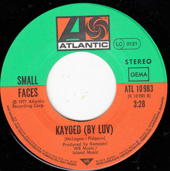 Small Faces : Lookin' For A Love B/W Kayoed (By Luv) (7", Single)