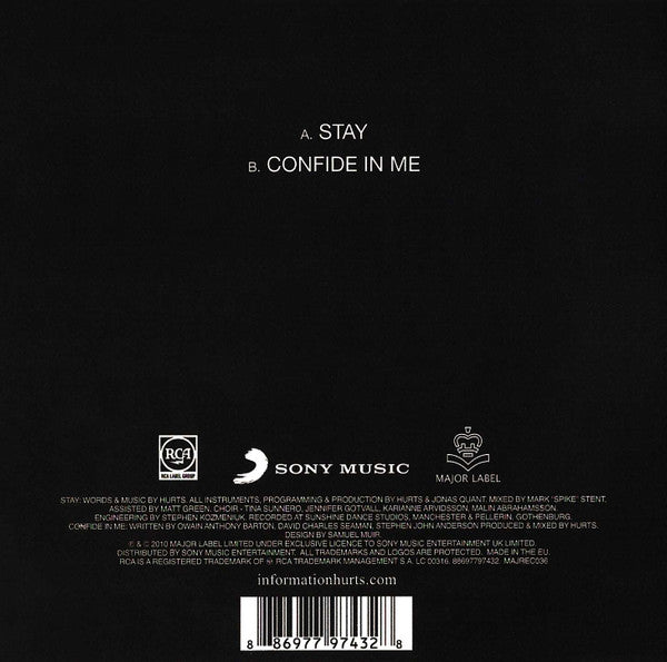 Hurts : Stay (CD, Single)
