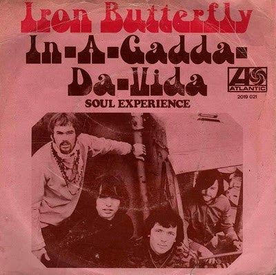 Iron Butterfly : In-A-Gadda-Da-Vida (7", Single)