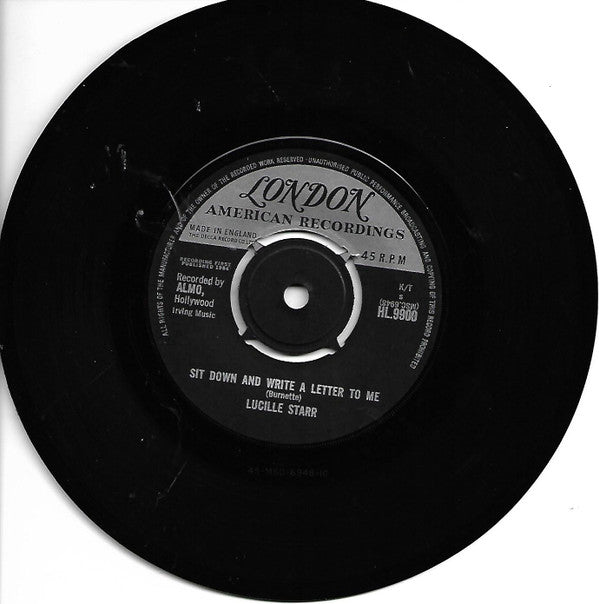Lucille Starr : The French Song / Sit Down And Write A Letter To Me (7", Single)