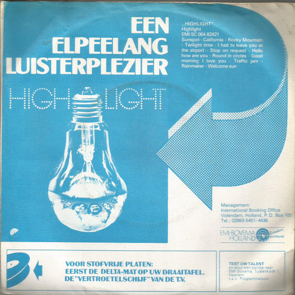 Highlight (2) : One One And One  (7", Single)