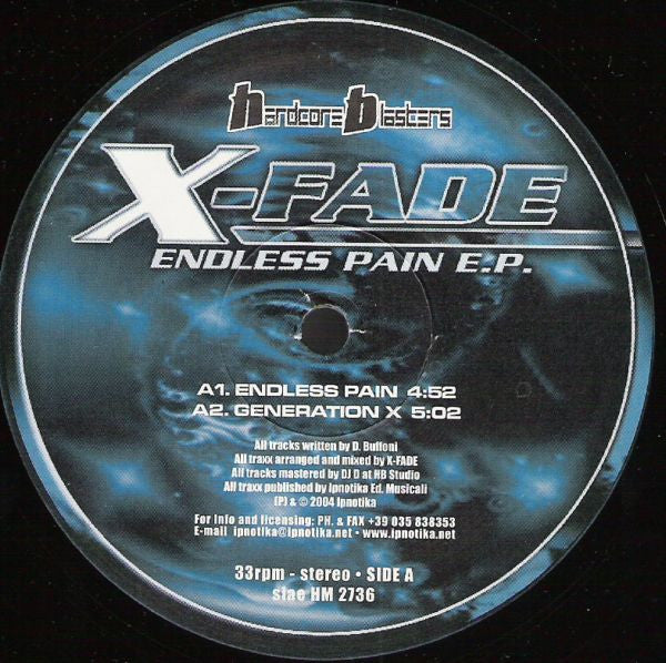 X-Fade (10) : Endless Pain E.P. (12", EP)