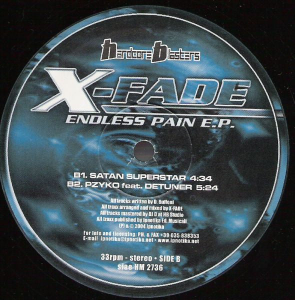 X-Fade (10) : Endless Pain E.P. (12", EP)