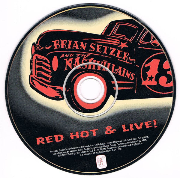 Brian Setzer And The Nashvillains : Red Hot & Live! (CD, Album)