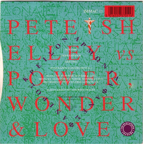 Pete Shelley VS Power, Wonder & Love : Homosapien II (7")