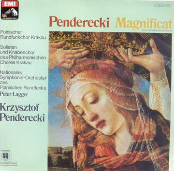 Krzysztof Penderecki - Chór Polskiego Radia, Soliści Chóru Filharmonii Im. Karola Szymanowskiego W Krakowie Und Chór Chłopięcy Filharmonii Im. Karola Szymanowskiego W Krakowie, Wielka Orkiestra Symfoniczna Polskiego Radia I Telewizji, Peter Lagger, Krzysz : Magnificat (LP, Quad)