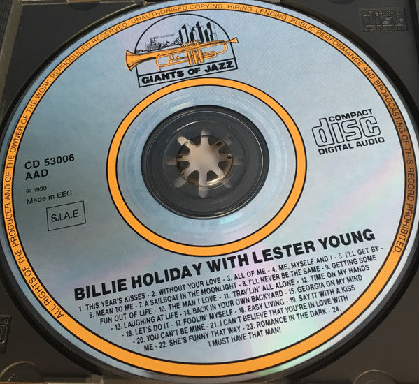 Billie Holiday with Lester Young : Lady Day & Prez - 1937-1941 (CD, Comp)