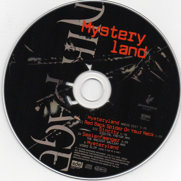 Nik Page : Mysteryland (CD, Single, Enh)