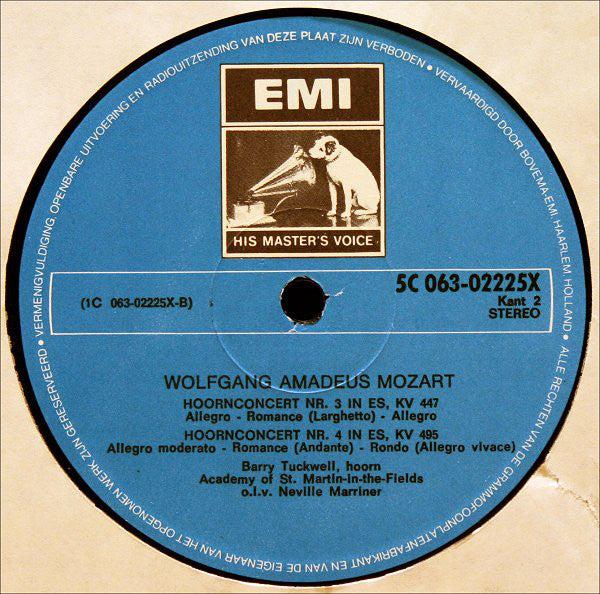 Wolfgang Amadeus Mozart - Barry Tuckwell, The Academy Of St. Martin-in-the-Fields, Sir Neville Marriner : De Vier Hoornconcerten — Concertrondo In Es, KV 371 / Concertfragment In E, KV 494a (LP, Album)