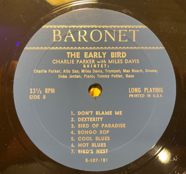 Charlie Parker With Miles Davis : The Early Bird (LP, Comp, Mono)