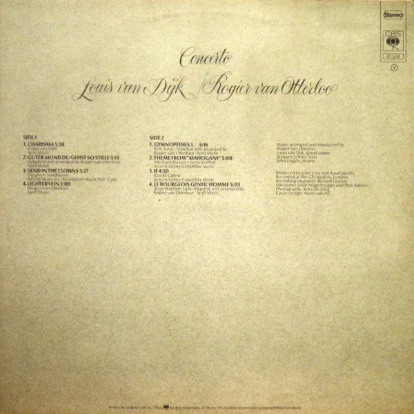 Louis van Dijk / Rogier van Otterloo : Concerto (LP, Album)