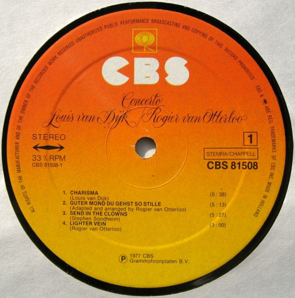 Louis van Dijk / Rogier van Otterloo : Concerto (LP, Album)