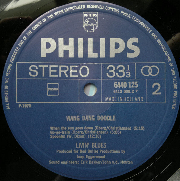 Livin' Blues : Wang Dang Doodle (LP, Album, RE)