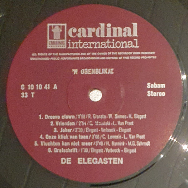 De Elegasten : 'n Ogenblikje (LP, Gat)