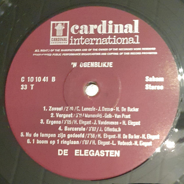 De Elegasten : 'n Ogenblikje (LP, Gat)