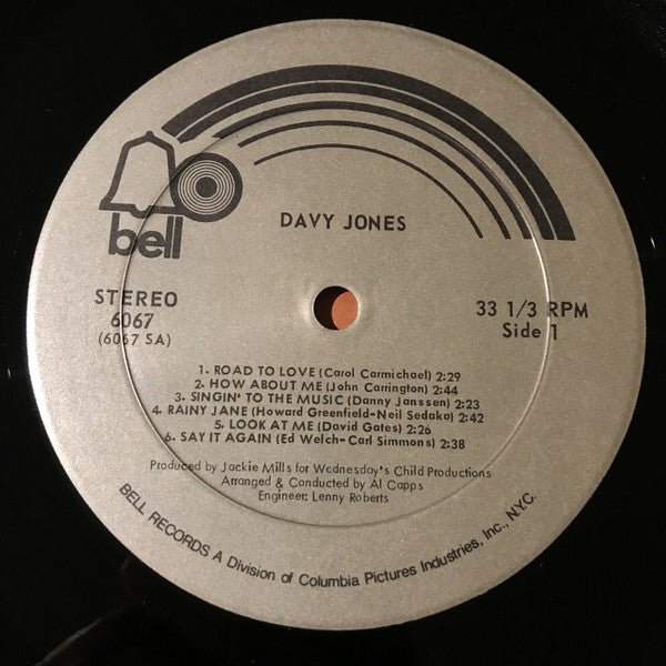 Davy Jones : Davy Jones (LP, Album, Phi)