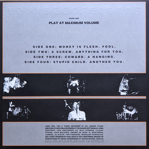 Swans : Public Castration Is A Good Idea (2xLP, Album, RE, RM)