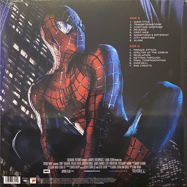 Danny Elfman : Spider-Man (Original Motion Picture Score) (LP, Ltd, Num, RE, Gol)
