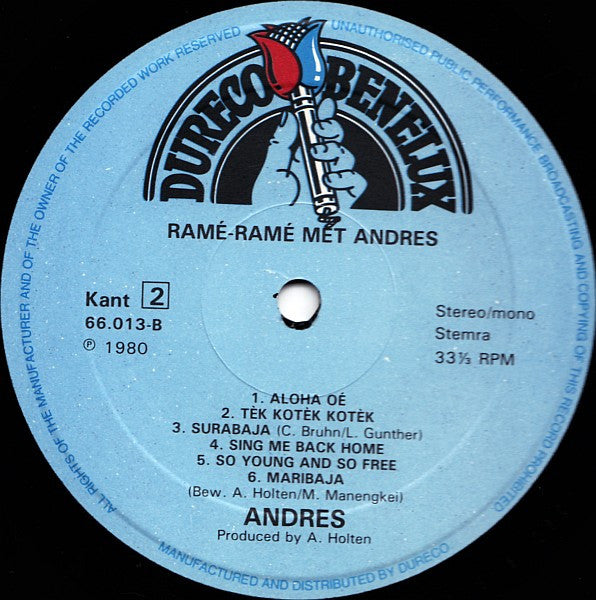 Andres : Ramé Ramé Met Andres (LP, Album)