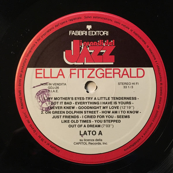 Ella Fitzgerald : Ella Fitzgerald (LP, Abr)