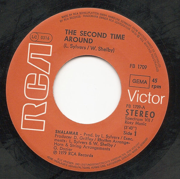 Shalamar : The Second Time Around (7", Single)