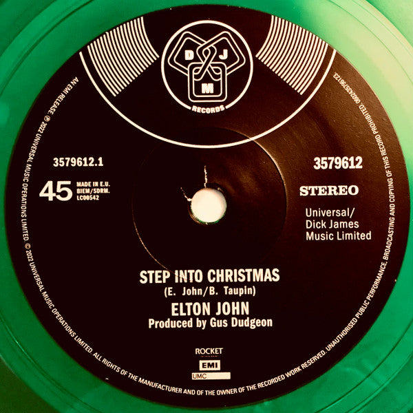 Elton John : Step Into Christmas / Ho, Ho, Ho, (Who'd Be A Turkey At Christmas) (7", Single, Ltd, RE, Gre)