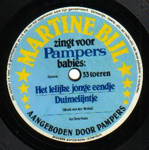 Martine Bijl : Zingt Voor Pamper Babies: Het Lelijk Jonge Eendje / Duimelijntje (Flexi, 7", S/Sided)