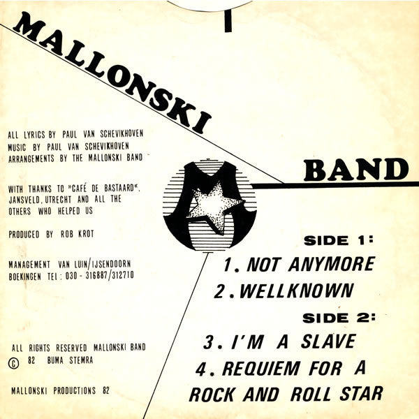 The Mallonski Band : Untitled (7")
