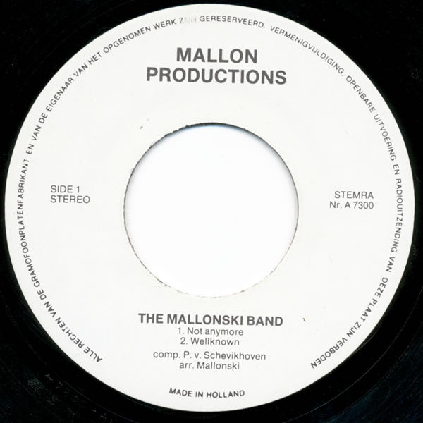 The Mallonski Band : Untitled (7")